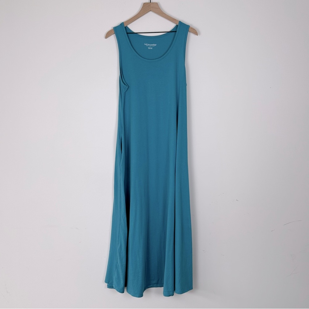 Soft Surroundings Maxi Dress, Size Petite XL, Blue